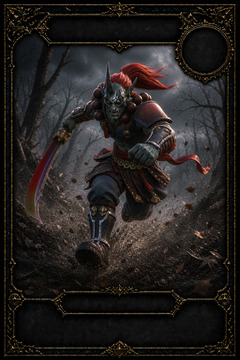 Veteran: Stolzer Ork-General, Monsterkarte Rang B